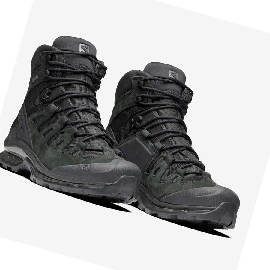 Salomon QUEST 4D GORE-TEX ADVANCED Tornacipő Férfi Fekete | HU 2179NWY